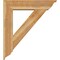 Ekena Millwork Traditional Traditional Rough Sawn Bracket w/ Offset Brace, Western Red Cedar, 8"W x 34"D x 38"H BKT0806X34X38TRA01RWR - alternate 2